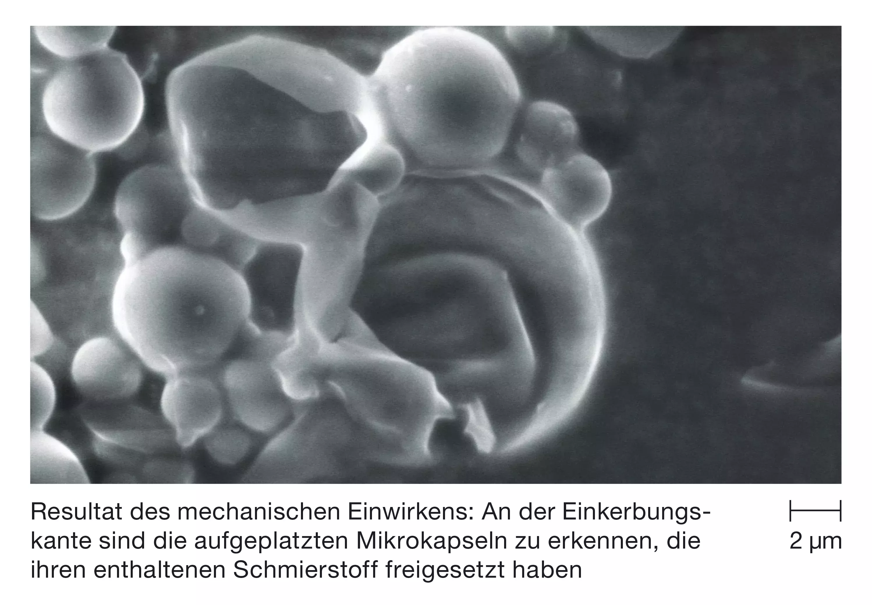 Microcapsules éclatées