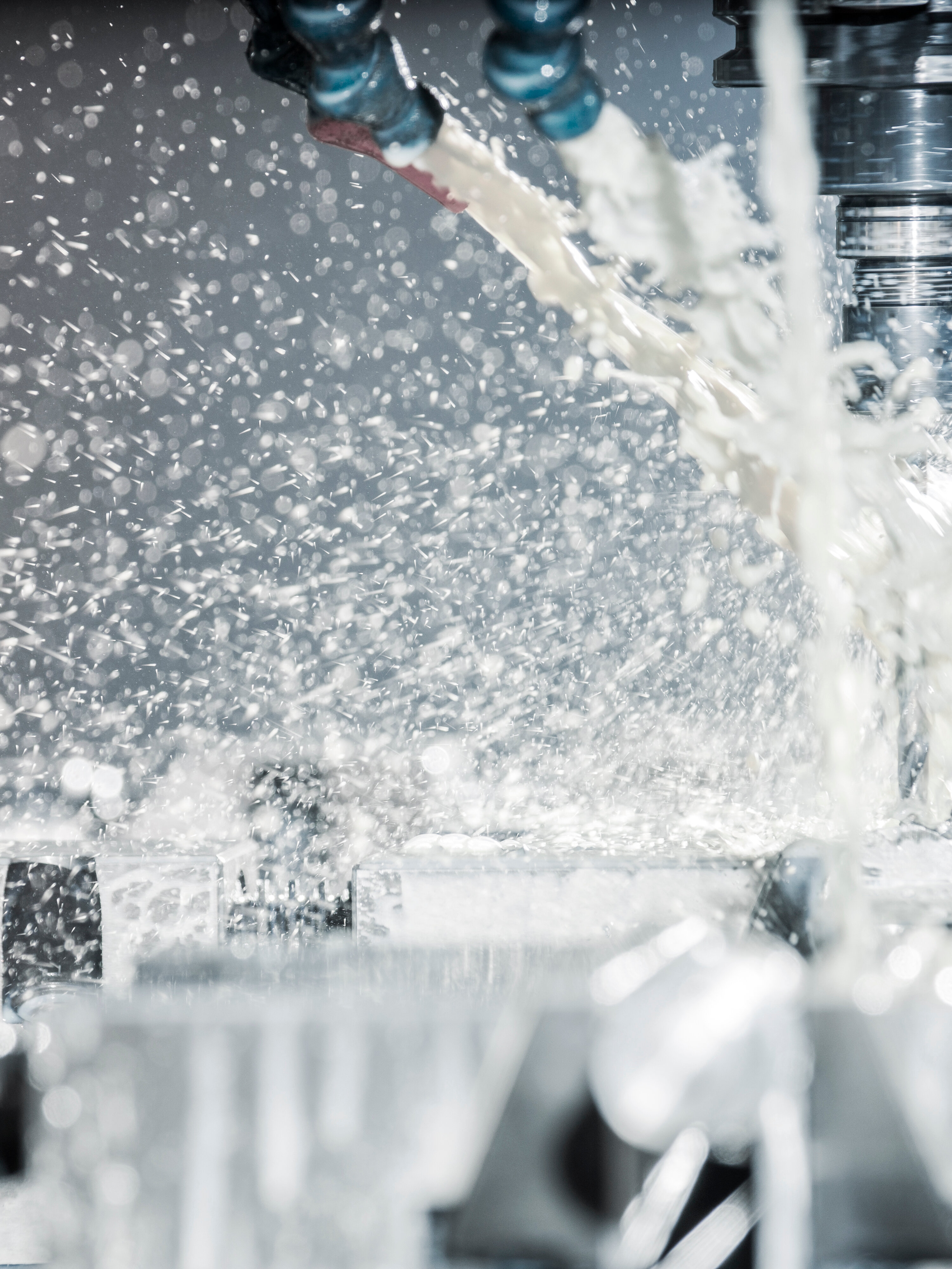 Des engrenages sombres ; qui sont lubrifiés