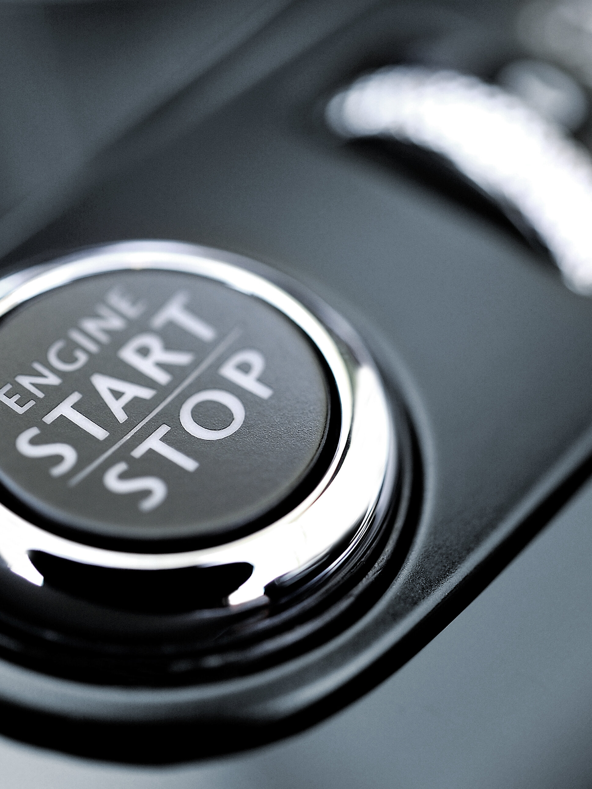 Bouton de démarrage d'une voiture