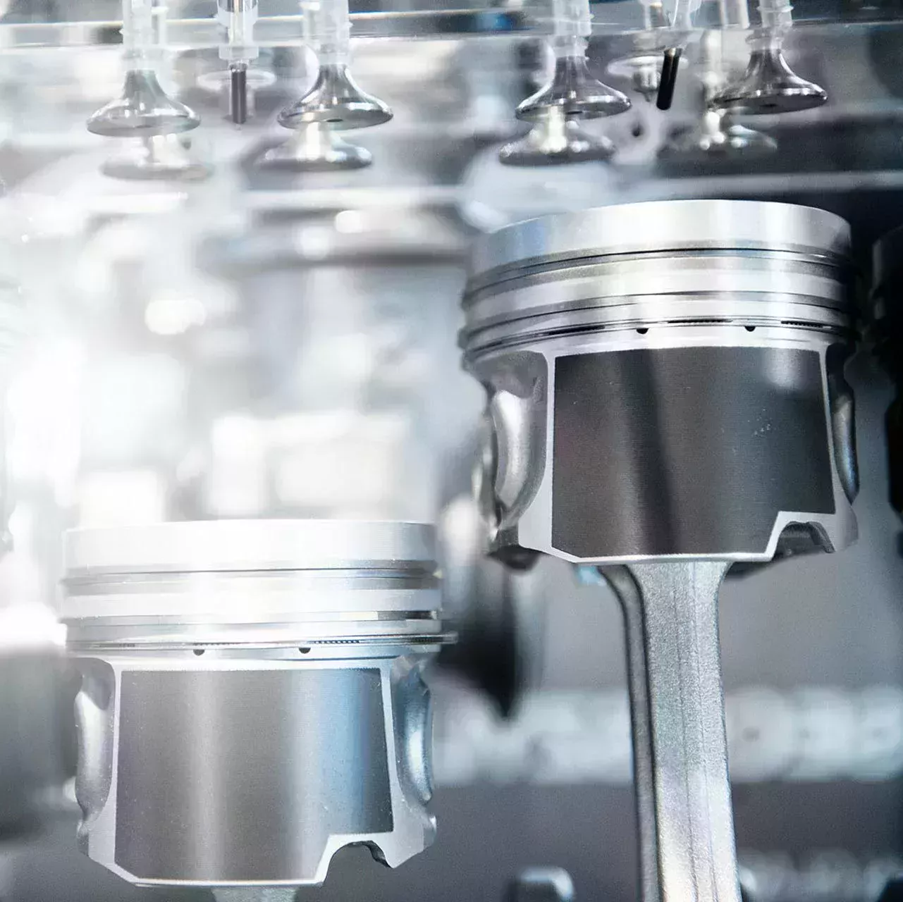 deux pistons pour les vernis coulissants