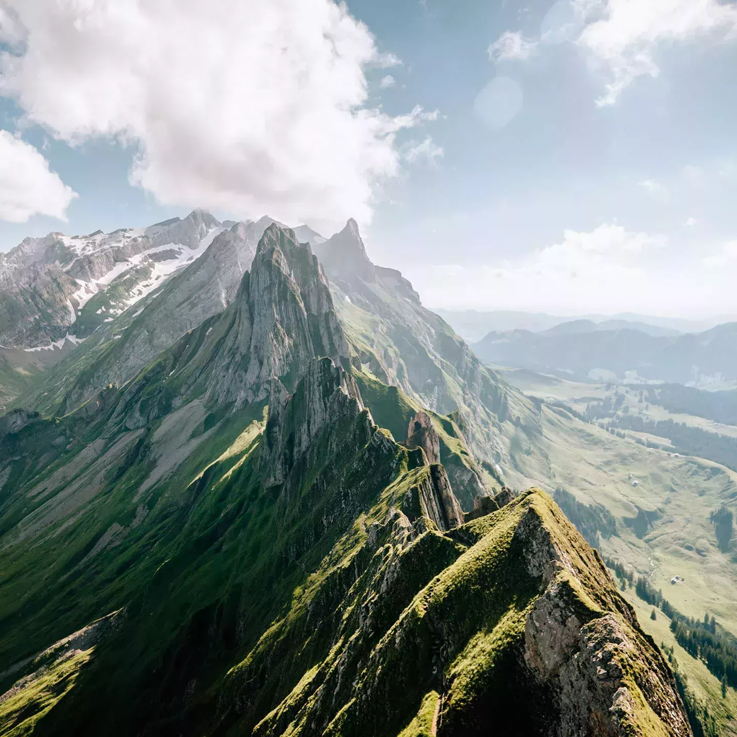 Paysage avec montagnes