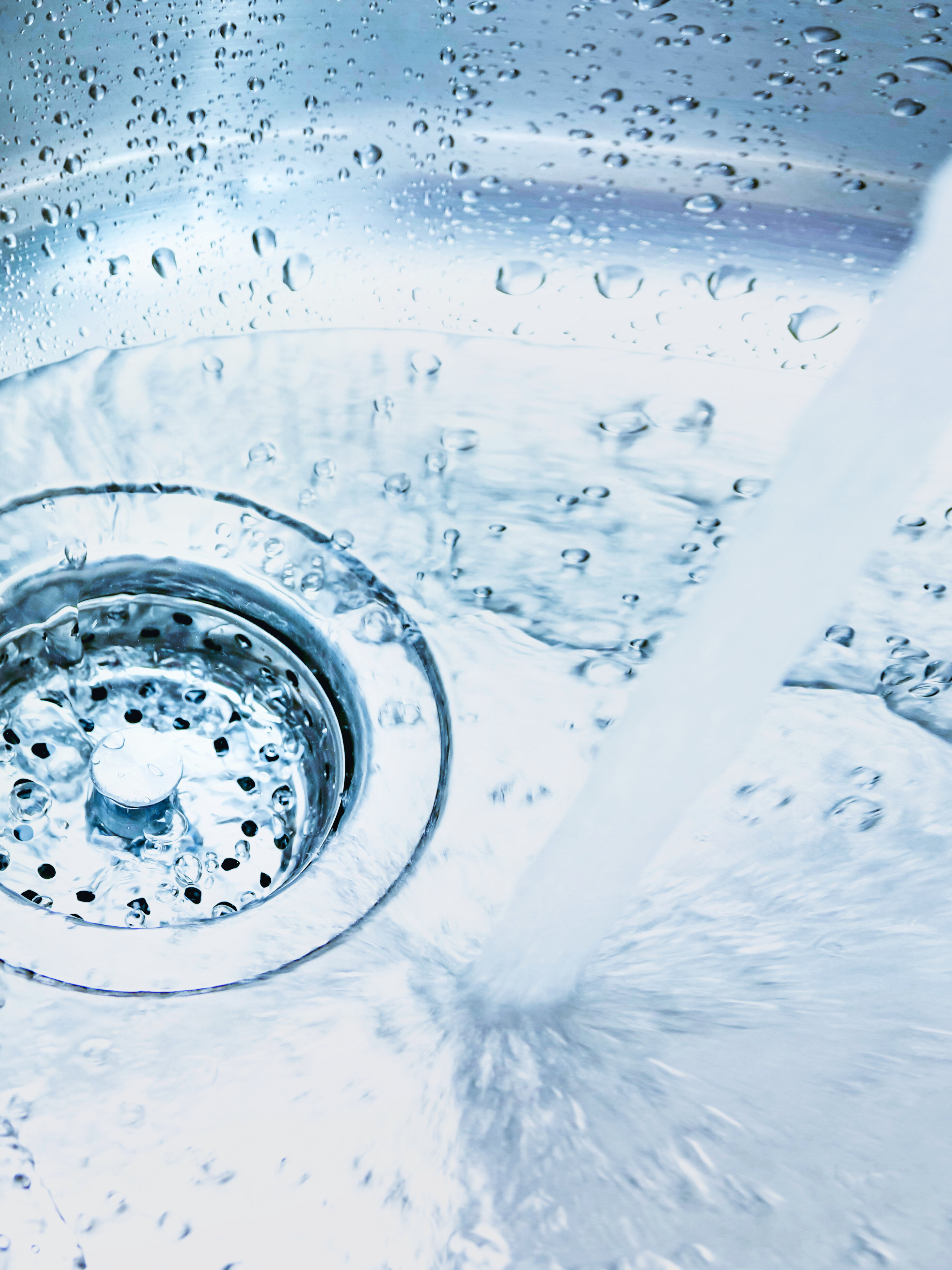 Bac en acier inoxydable avec évacuation