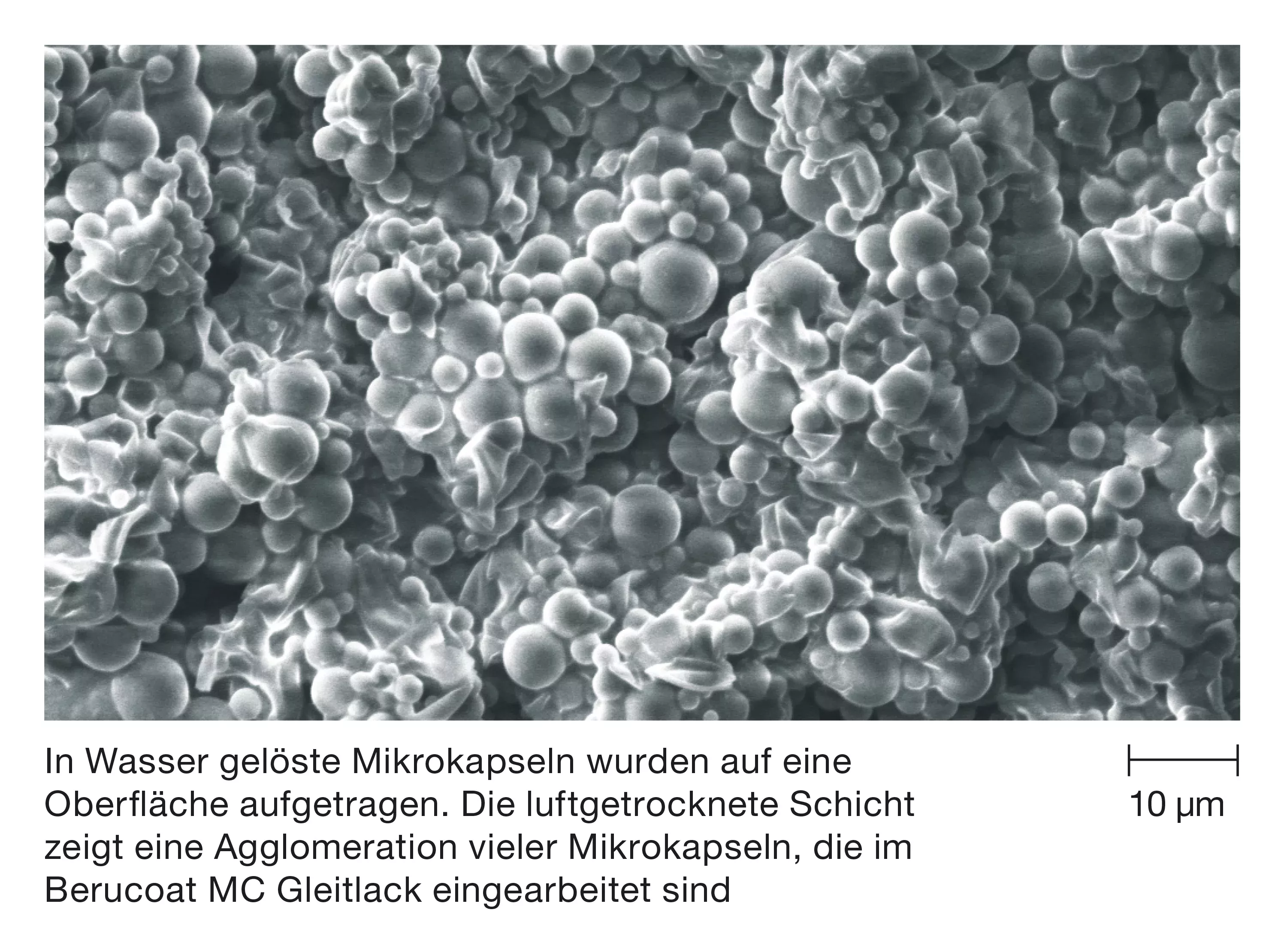 Microcapsules dissoutes dans l'eau