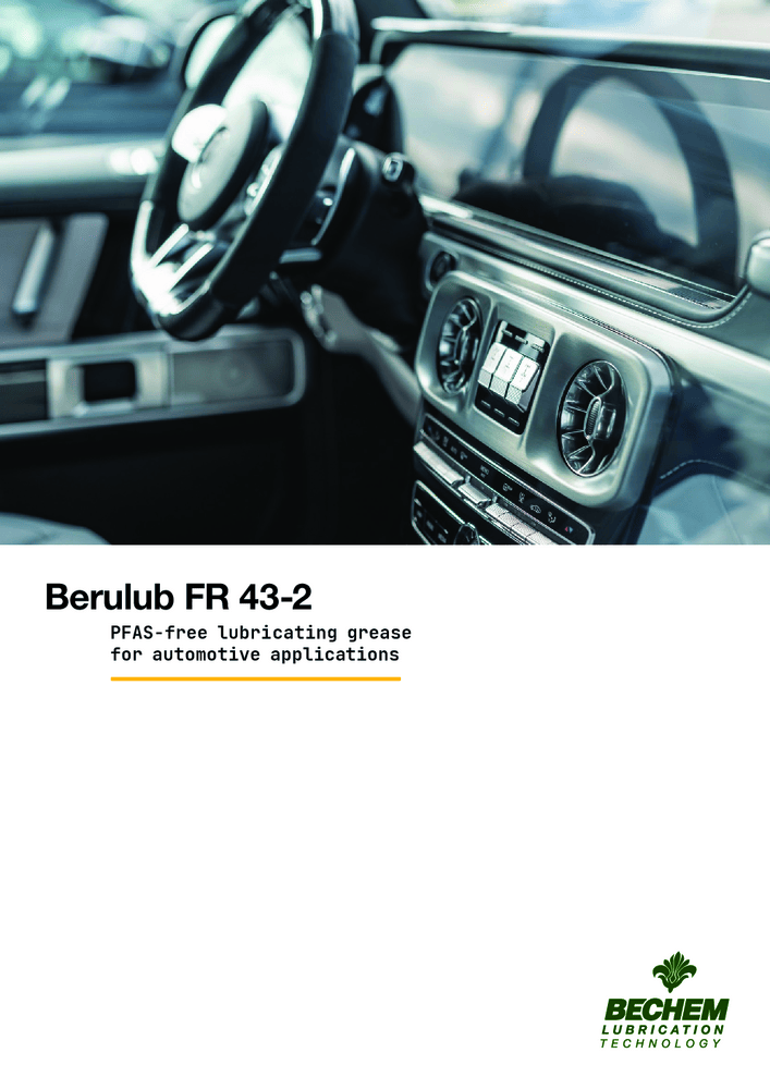 Berulub FR 43-2 PFAS-free lubricating grease for automotive applications