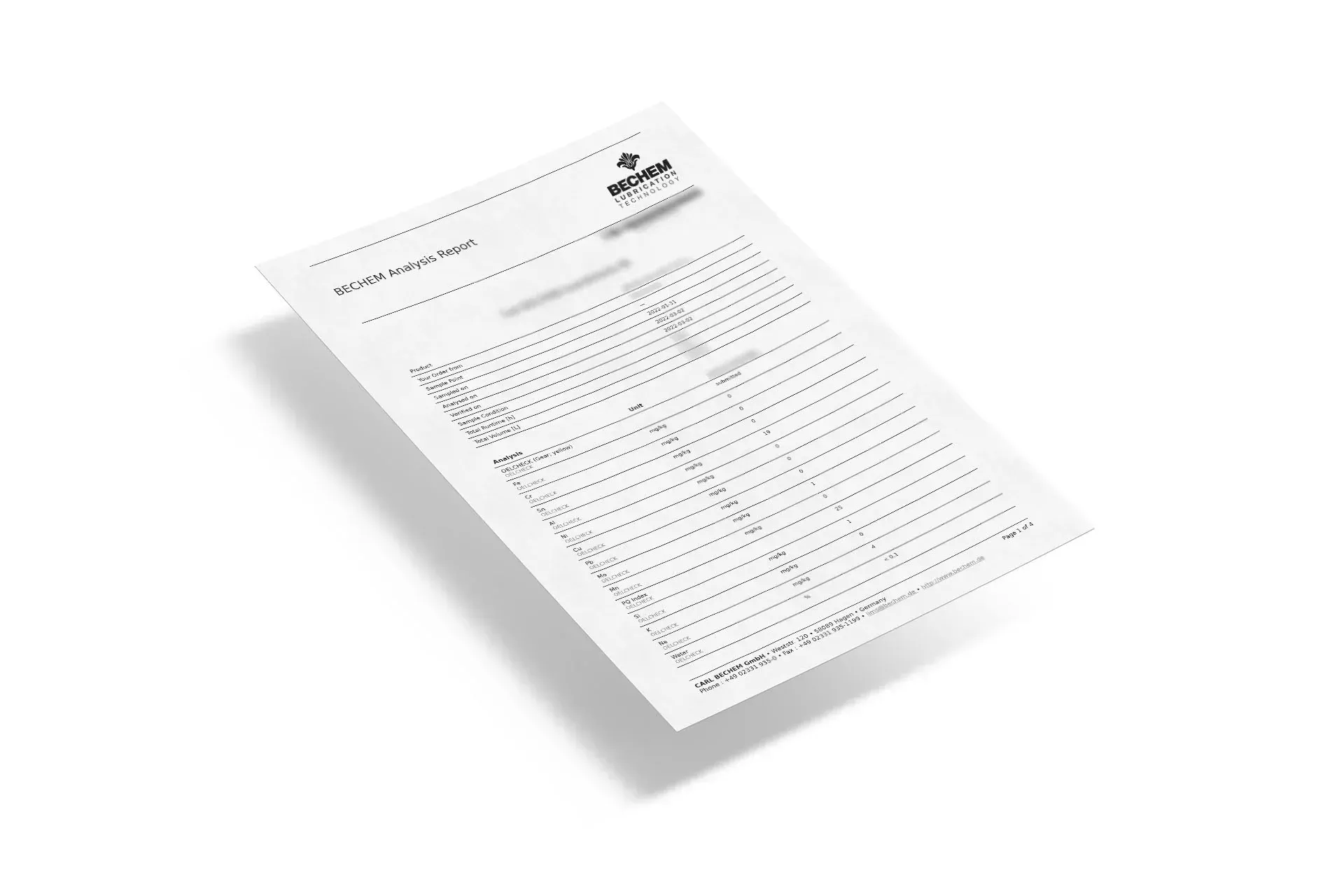 Rapport de laboratoire de BECHEM